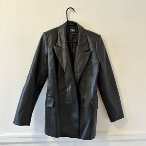 Faux leather jacket